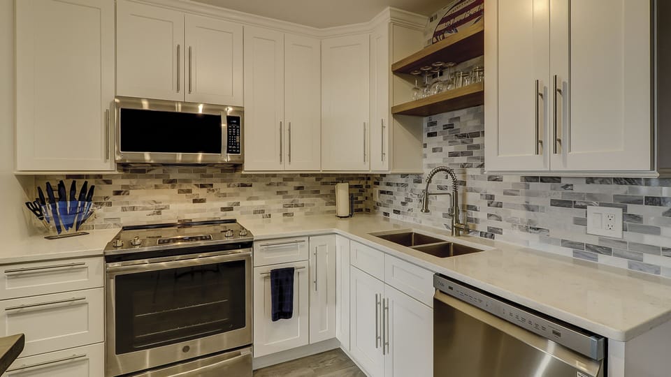 Fully stocked kitchen