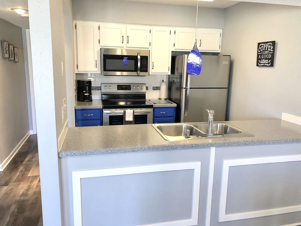 ENJOY THE UPGRADED KITCHEN WITH EVERYTHING YOU NEED FOR YOUR STAY