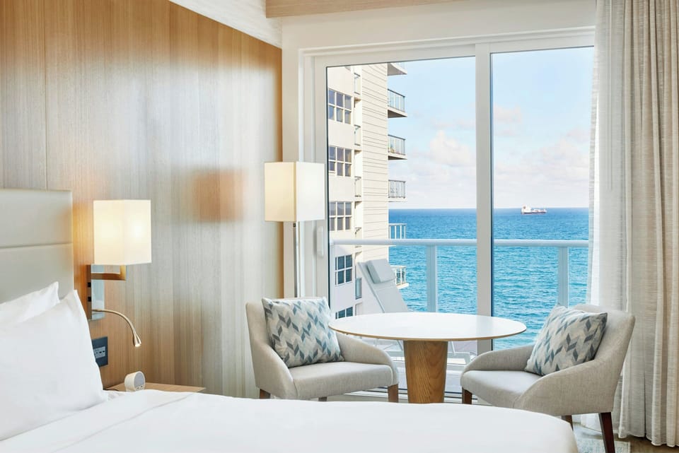 Premium bedding, down comforters, pillowtop beds, in-room safe