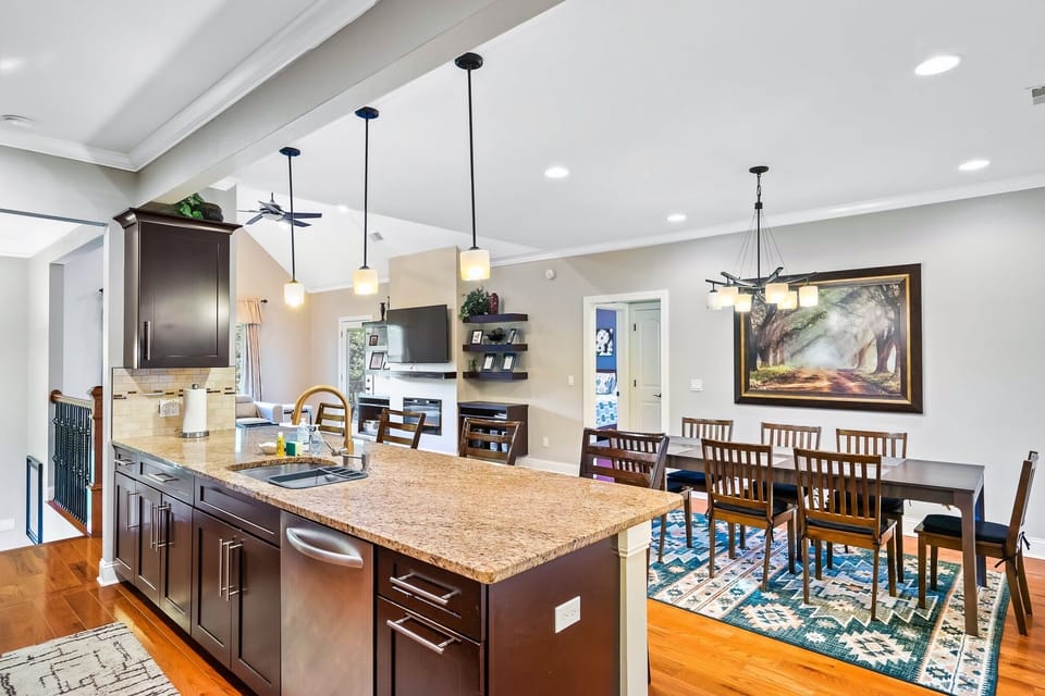 kitchen and dining 