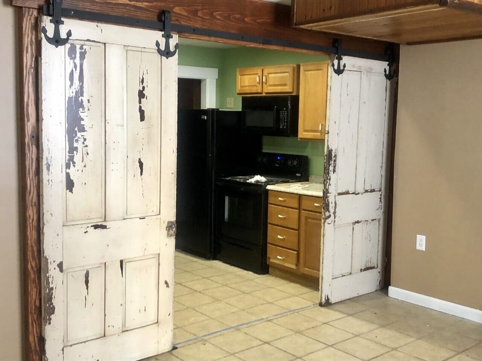 Doorway into the kitchen