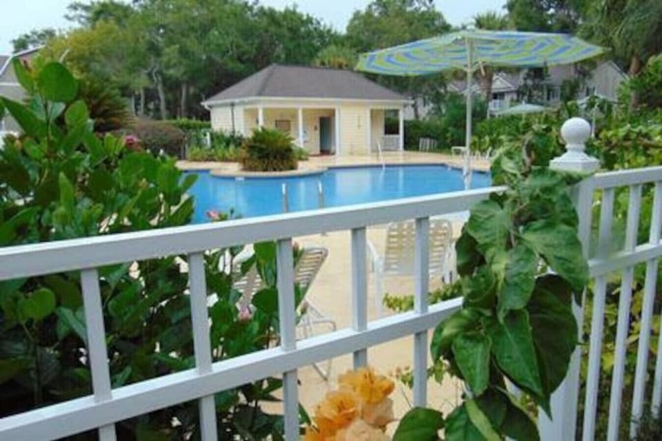 Pool at front of property
