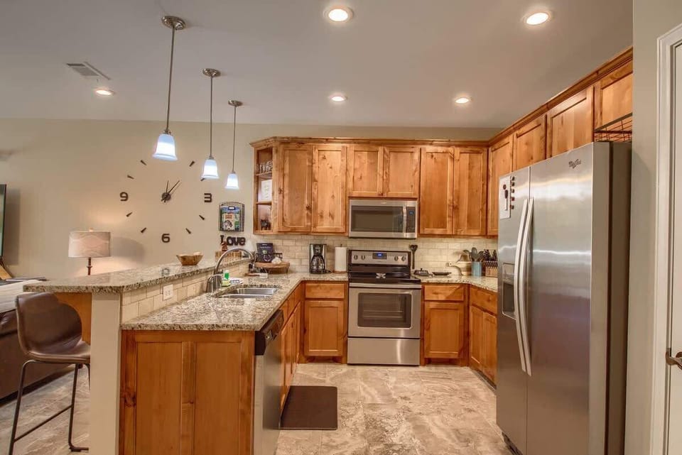 Stainless steel appliances. 