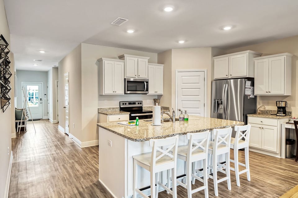 Open floor plan with plenty of space for all
