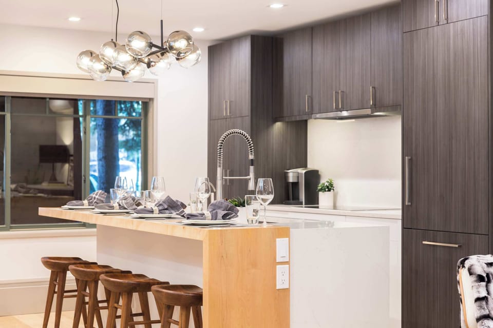 Fully stocked kitchen with high end appliances