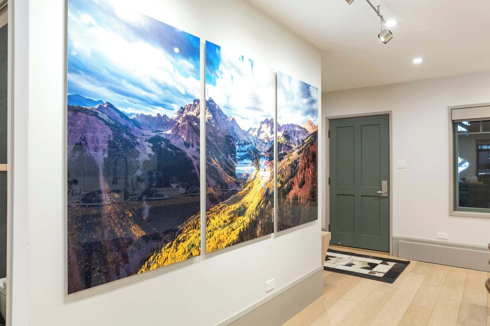 Contemporary art throughout the condo