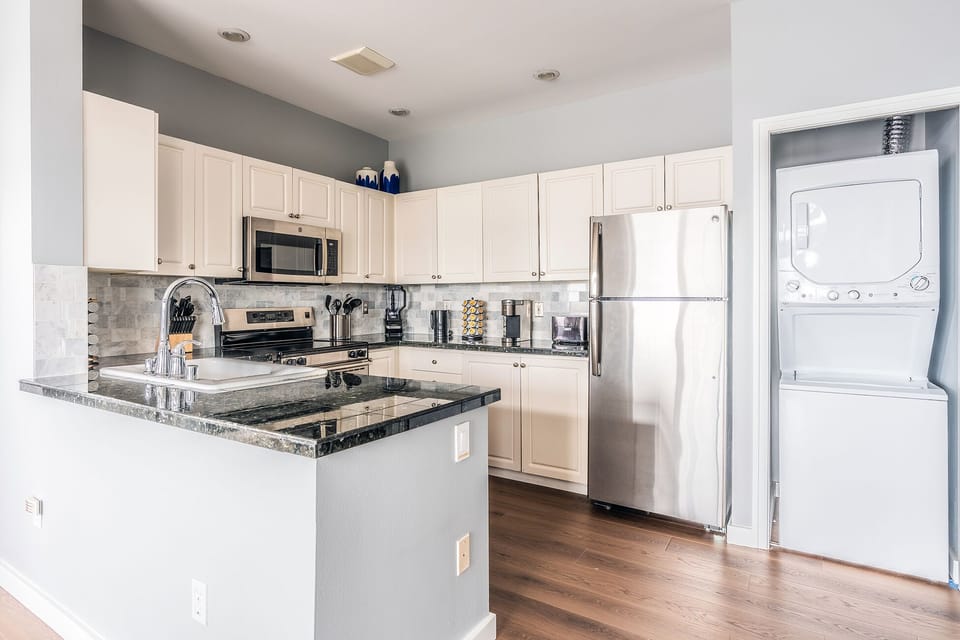 Fully stocked kitchen