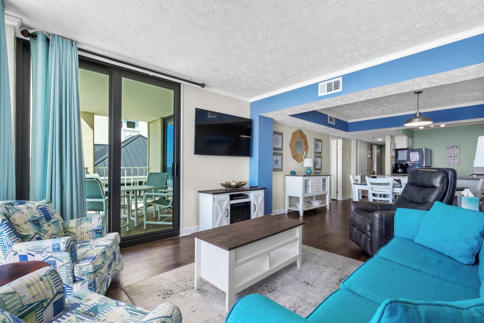 Living Room with Flat Screen TV