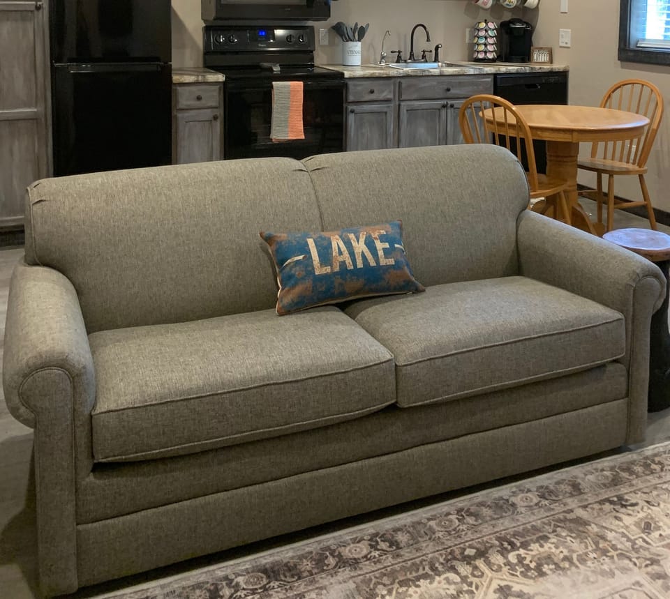 Full & twin size sleeper sofas with upgraded memory foam mattress.  