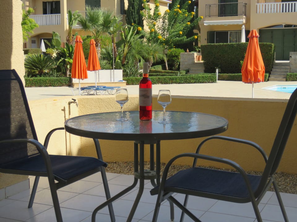Enjoy a drink on the patio
