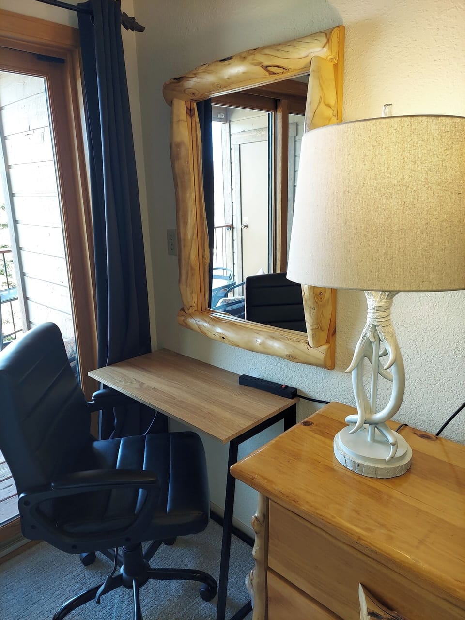 One of two dedicated workspaces are in the Lower Master Bedroom.  Views to Left!