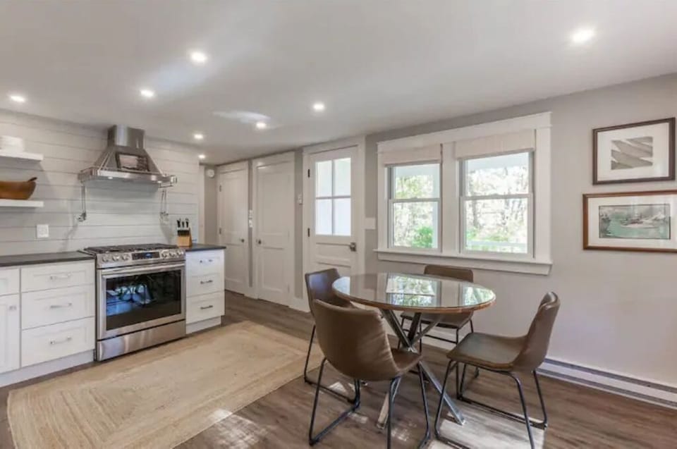 Comfortable kitchen with plenty of natural light