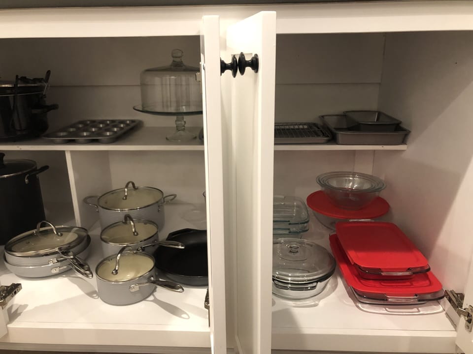 Ceramic cookware plus Pyrex