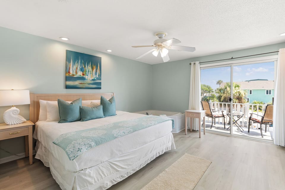 King Bed with Jacuzzi Tub & Ocean View Balcony