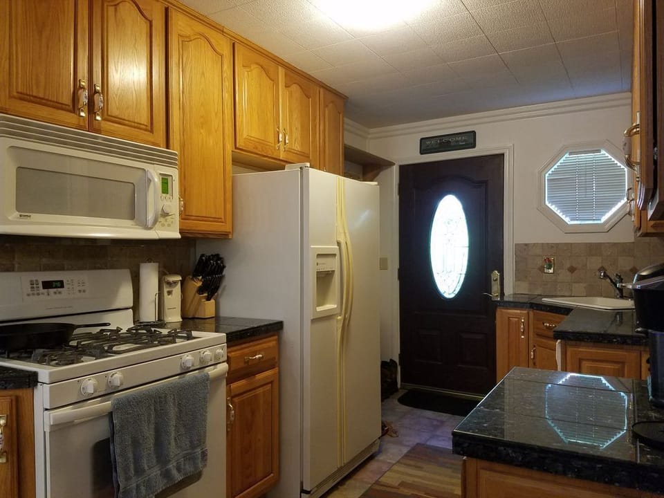 Primary home, With a fully furnished kitchen.