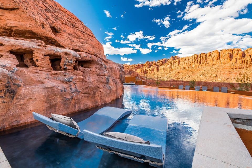 Main Pool with mountain view