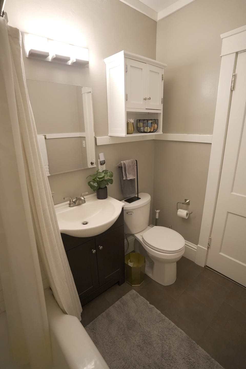 Bathroom - 1st floor.  Stocked with toiletries, hair dryer, plush bath towels