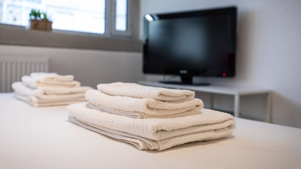 Studio | Bathroom amenities | Shower, hair dryer, bidet, towels