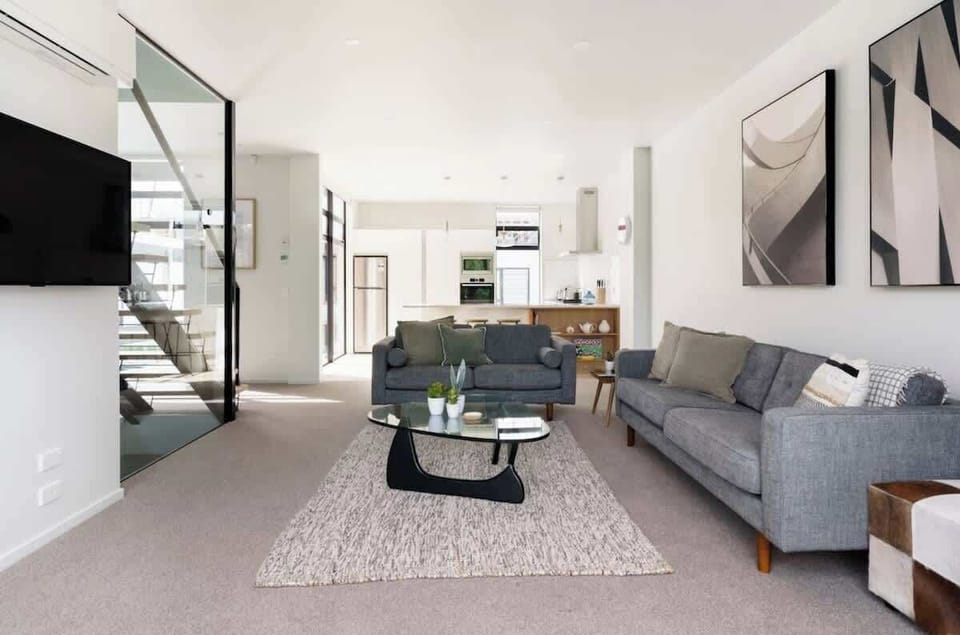 Large open kitchen and living