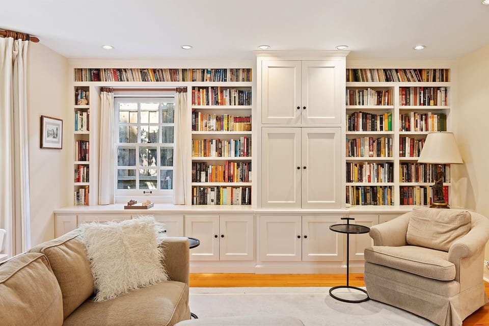 Family room has large TV with premium channels and streaming plus TIVO DVR.