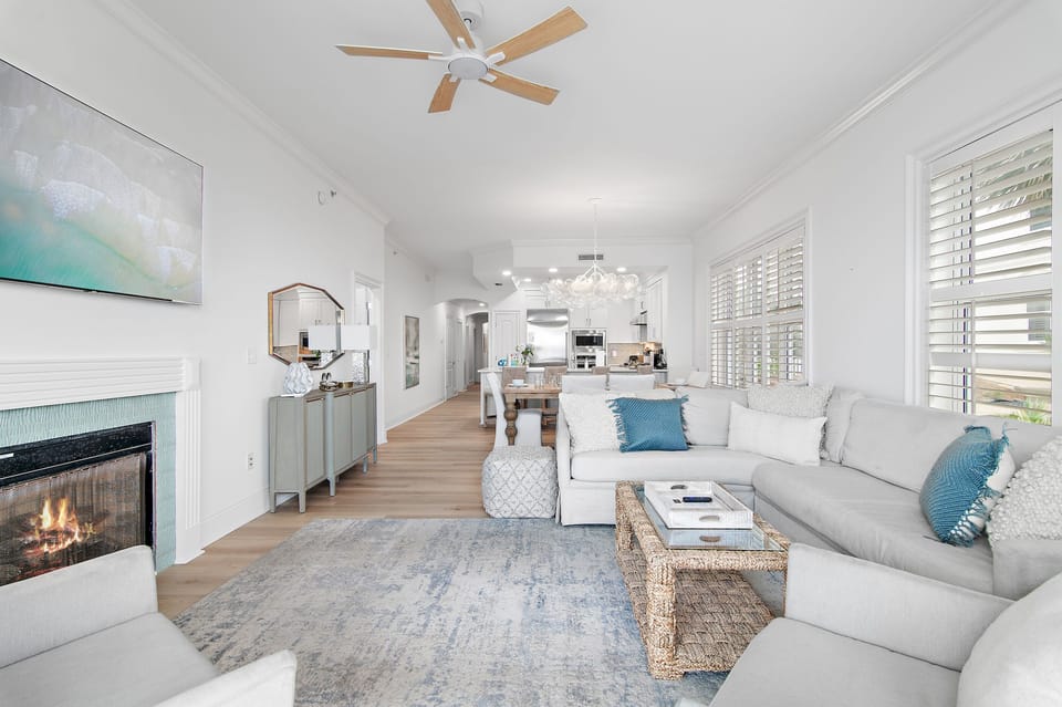 Living Room - Sectional with additional seating for the entire family