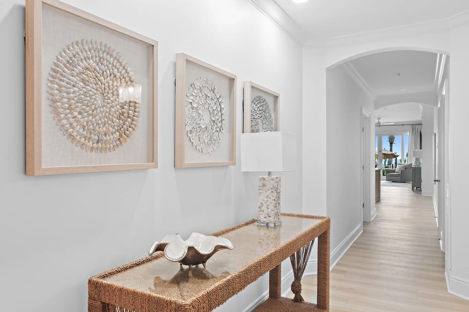 Entry way - Enjoy the fresh look of new flooring throughout Adagio B101, updated in 2026.