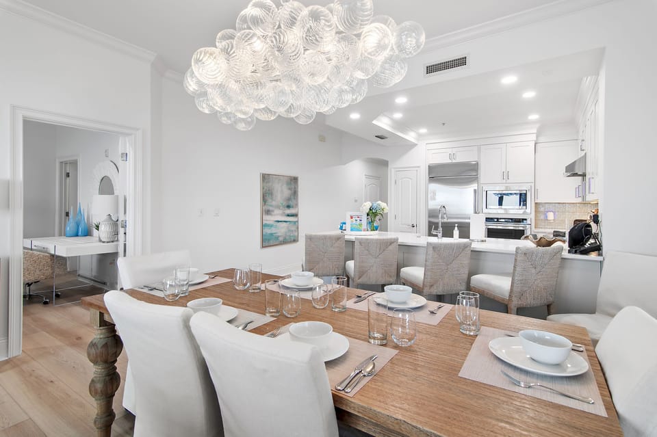 Dining Room - Tucked just off the kitchen, the primary bedroom offers both convenience and privacy.