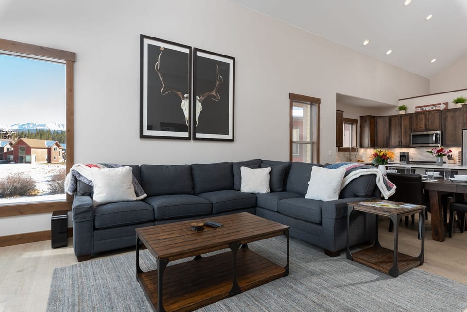 Large comfy couch for lounging around or reading a book!