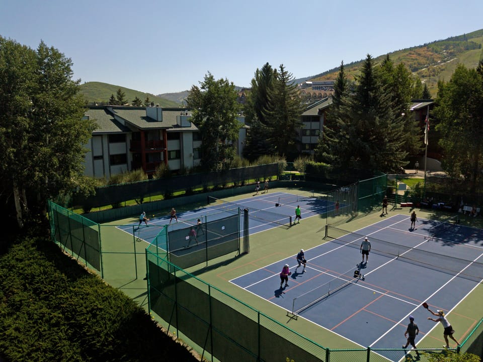 Tennis and pickleball courts, open in the summer only.