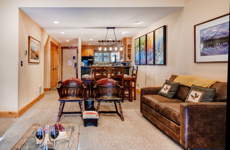 The open concept living area is perfect for hanging out with your family or friends.