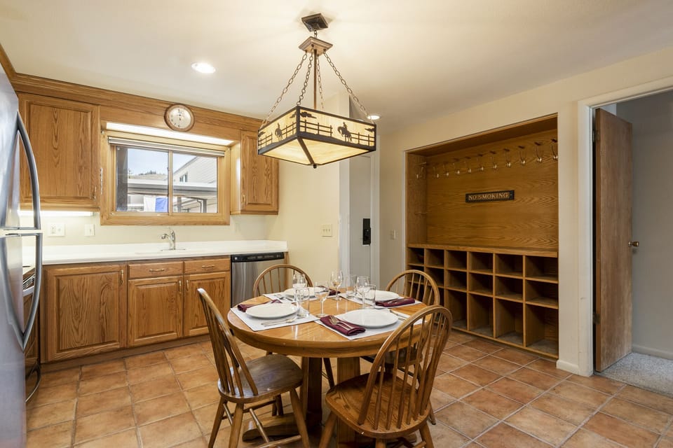 Dining and kitchen area
