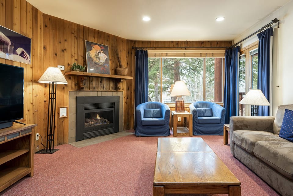 Beautiful views from the living room with access to the private patio