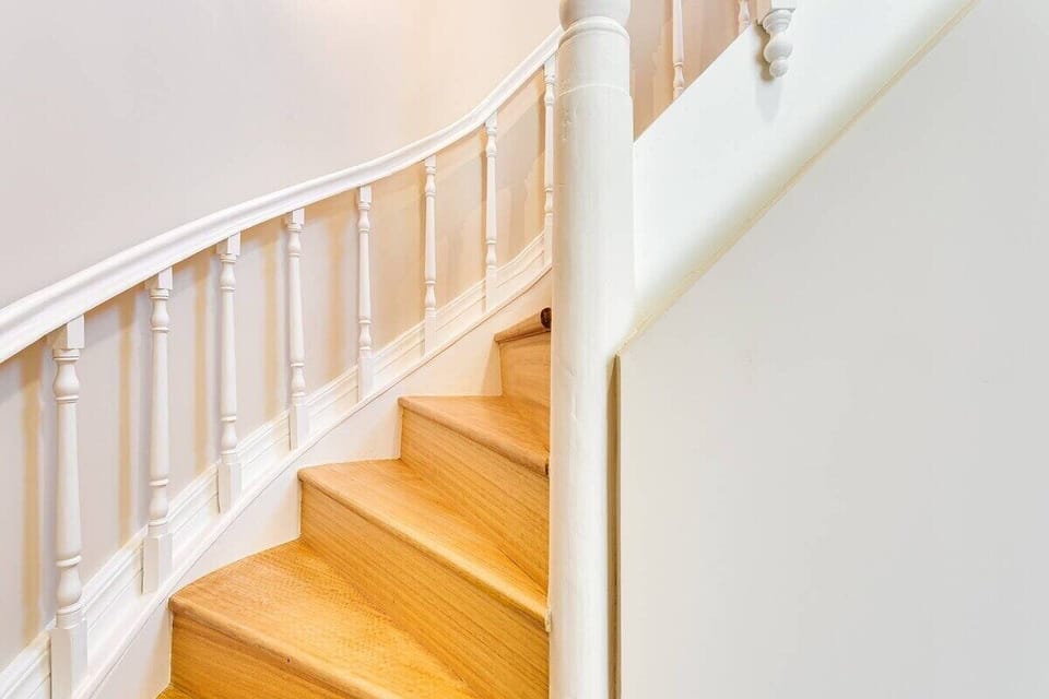 Stairs leading to the upper level