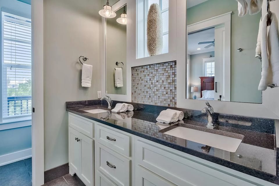 2nd floor master ensuite - double vanity