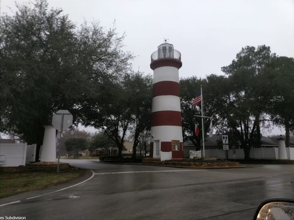 The Lighthouse at the entrance of Seven Coves Subdivision