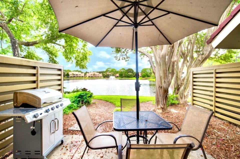 Back Patio equipped with BBQ Grill