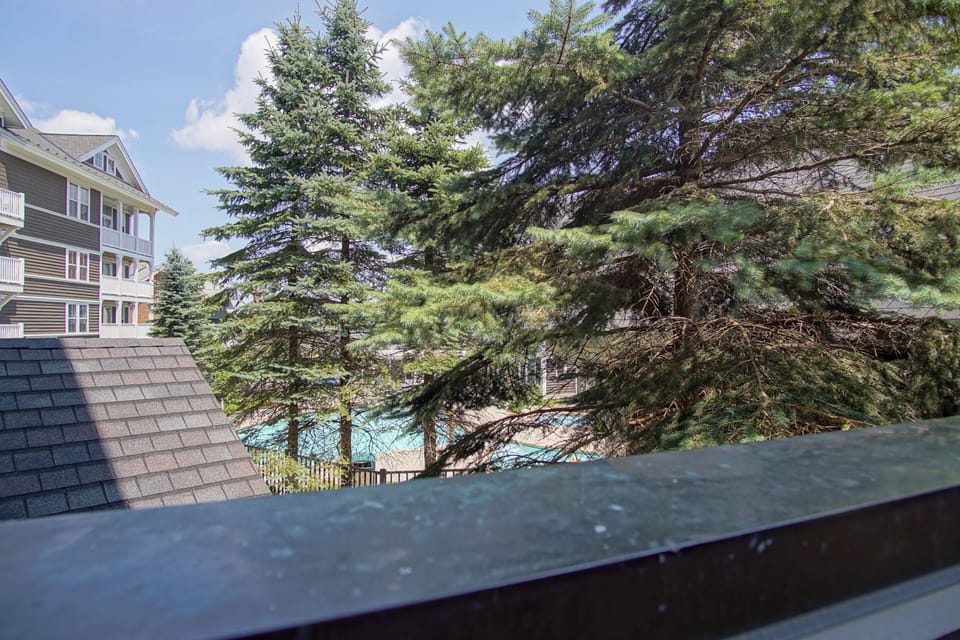 The view from the balcony.