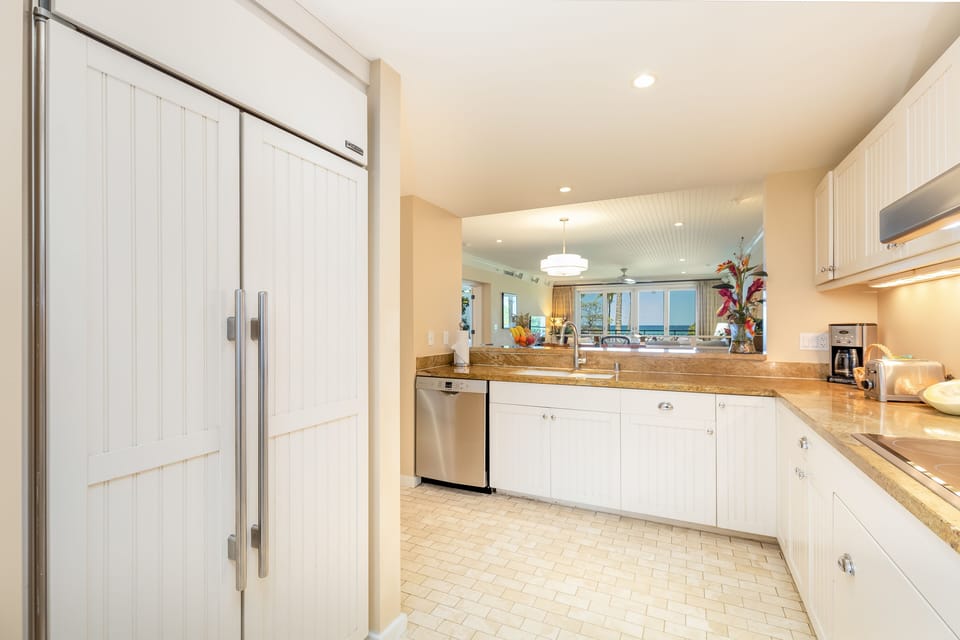 Functional kitchen layout with easy flow.