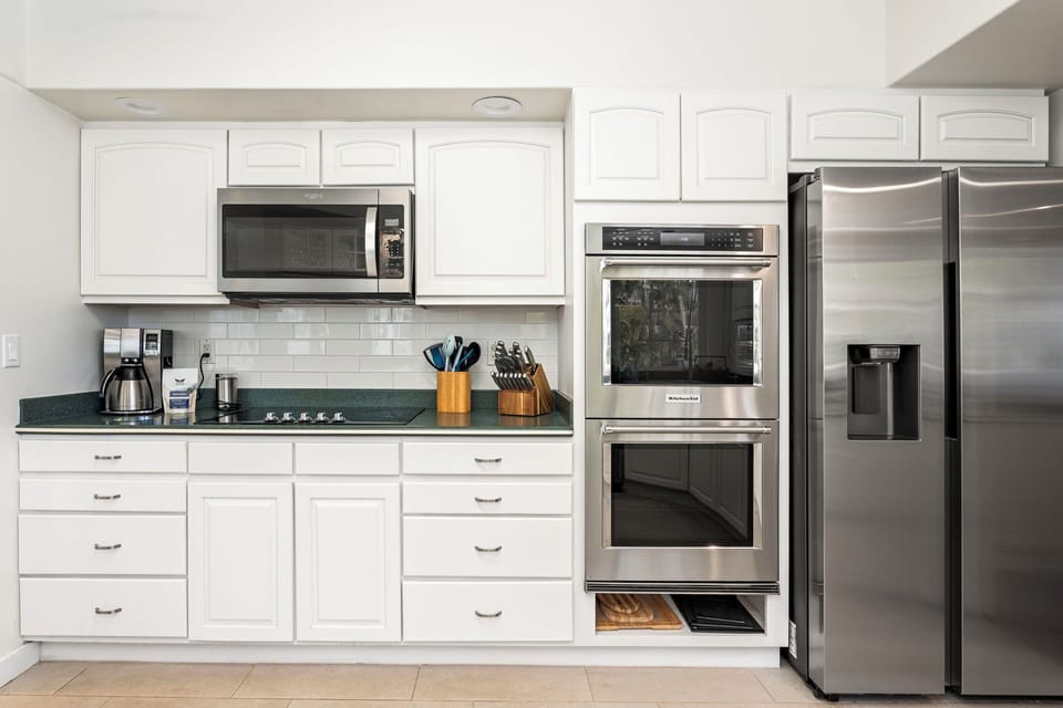 Features stainless steel appliances and ample counter space for creating memorable meals together.