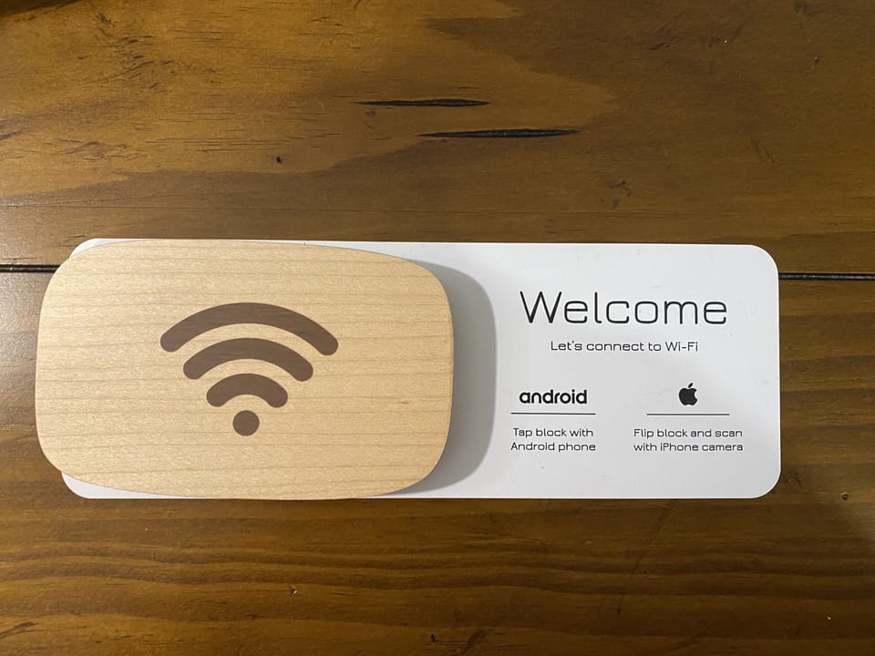 Easily connect to WiFi with a tap!