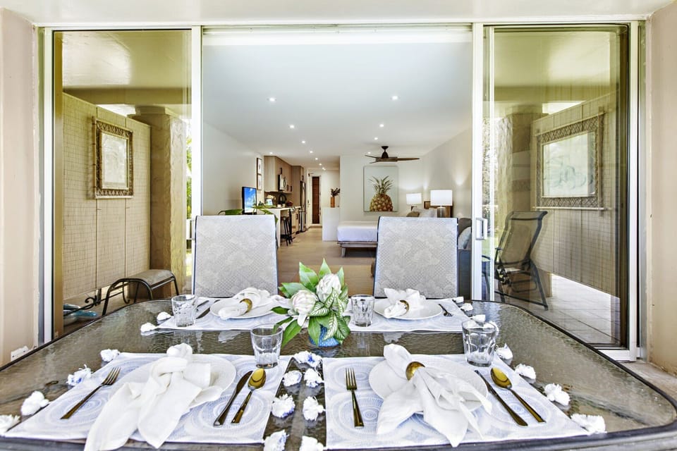 Large glass windows and doors to allow for more natural light