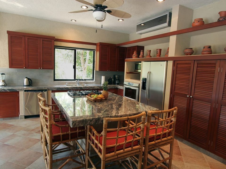 Gourmet kitchen with high end appliances