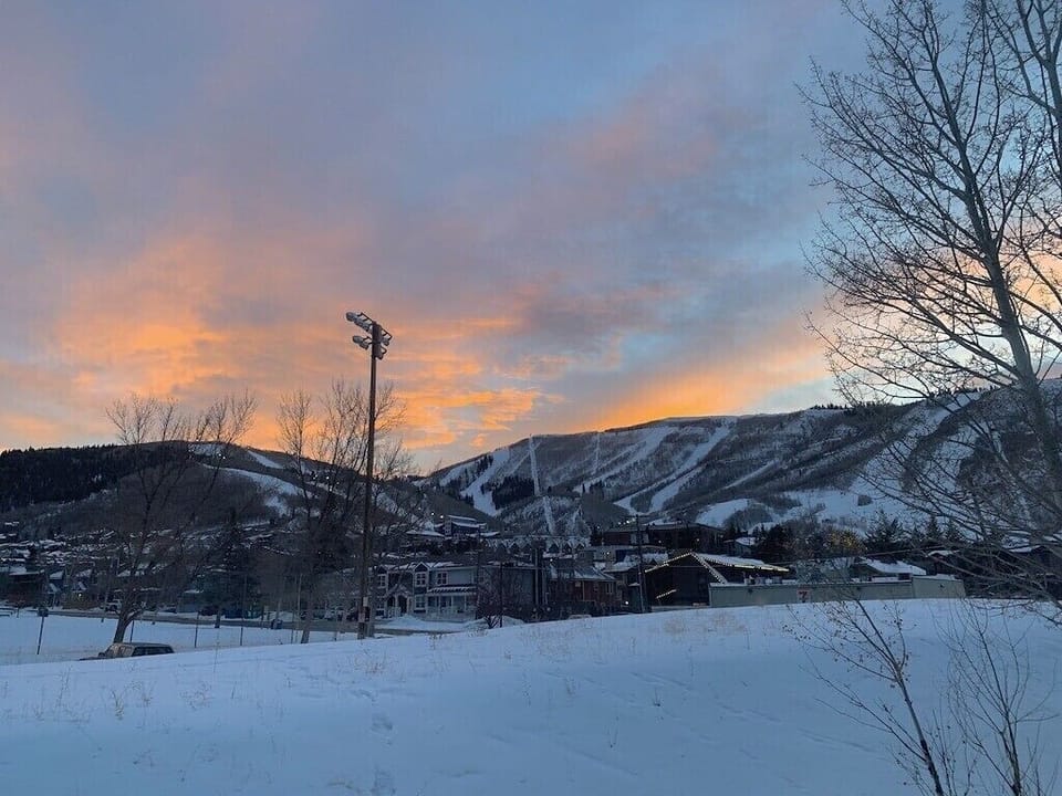 View of Park City Mountain Resort from the bedroom 