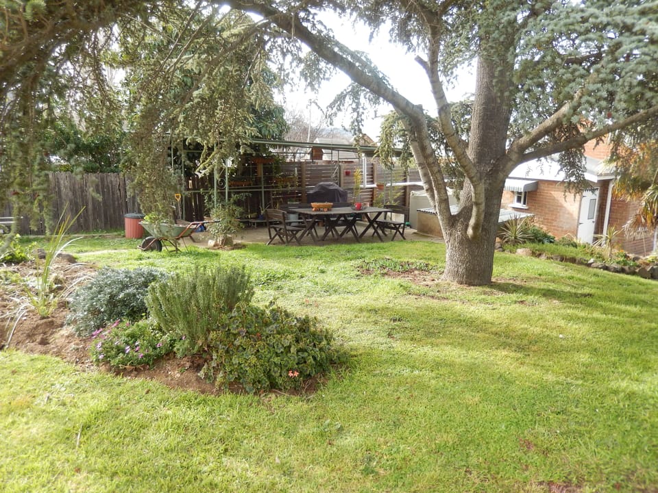 Barbeque area.