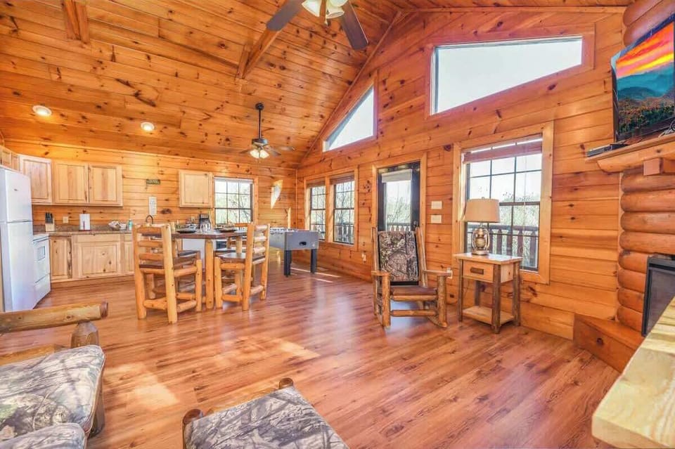 Living Room, Dining Area, Kitchen, Foosball Table