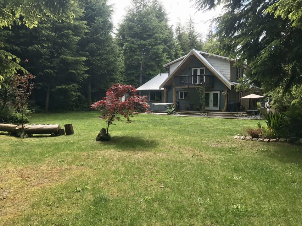 Large backyard