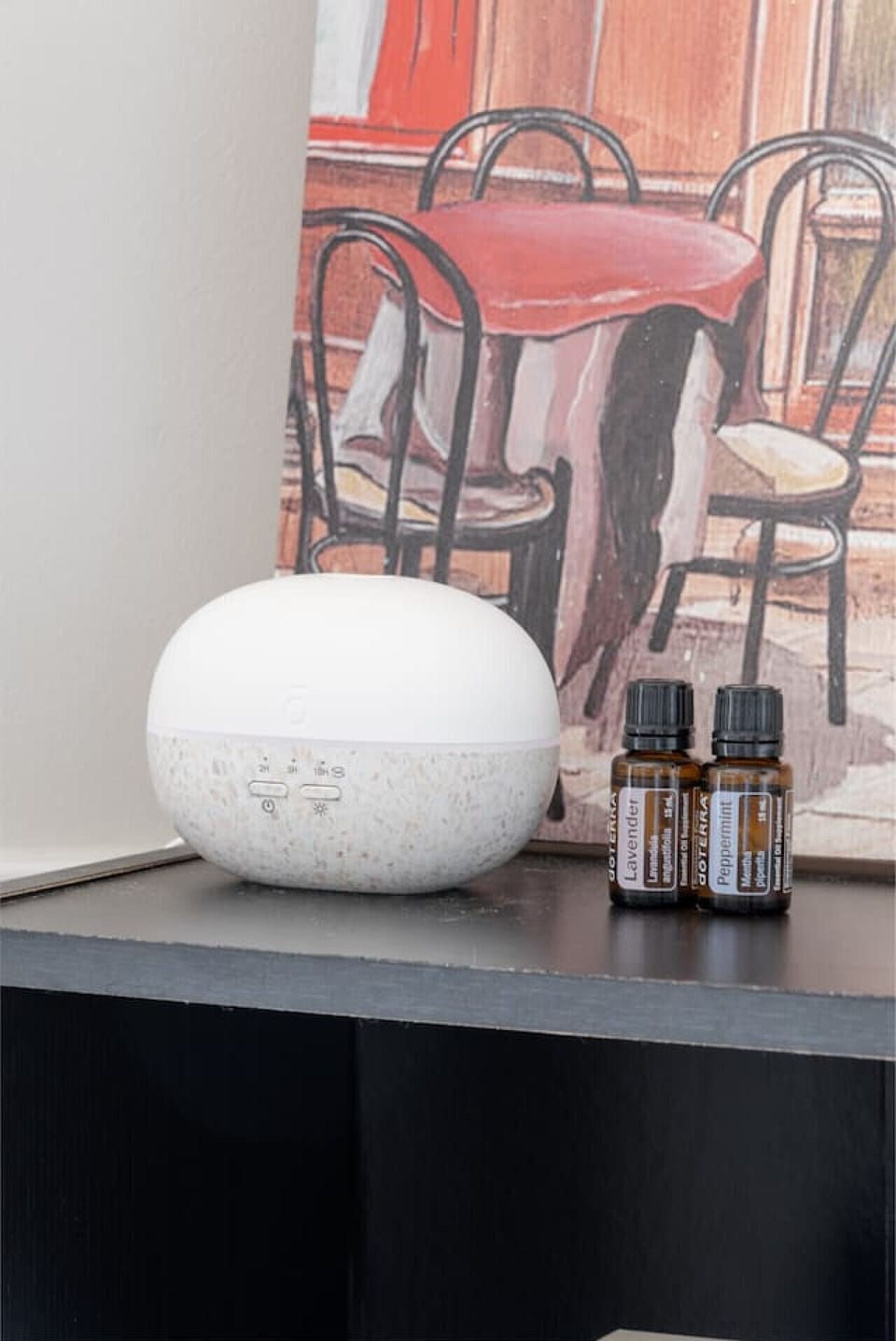 Essential oil diffuser to help you relax.