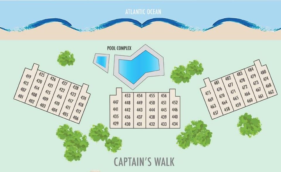 Captains Walk Complex Map