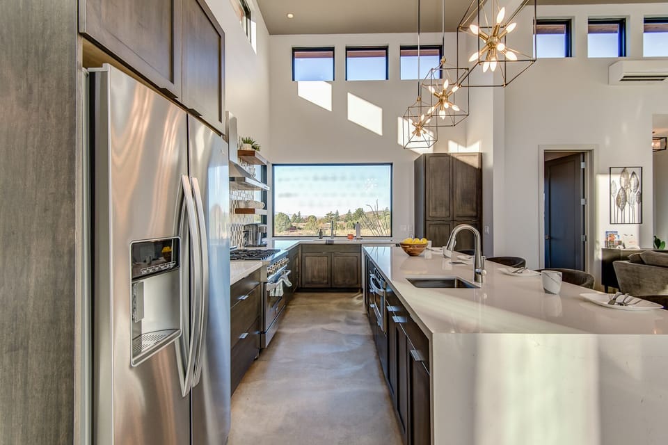 Gourmet Kitchen with Stainless Steel Appliances