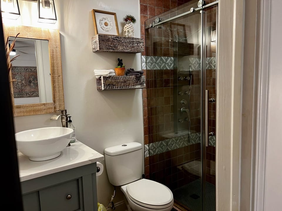 main level - full bathroom #2 attached to queen bedroom